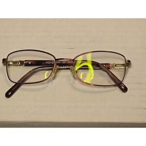 Clear Vision‎ PETITE 34 Wine 49-17-130 Metal Full Rim Eyeglasses Frames Small